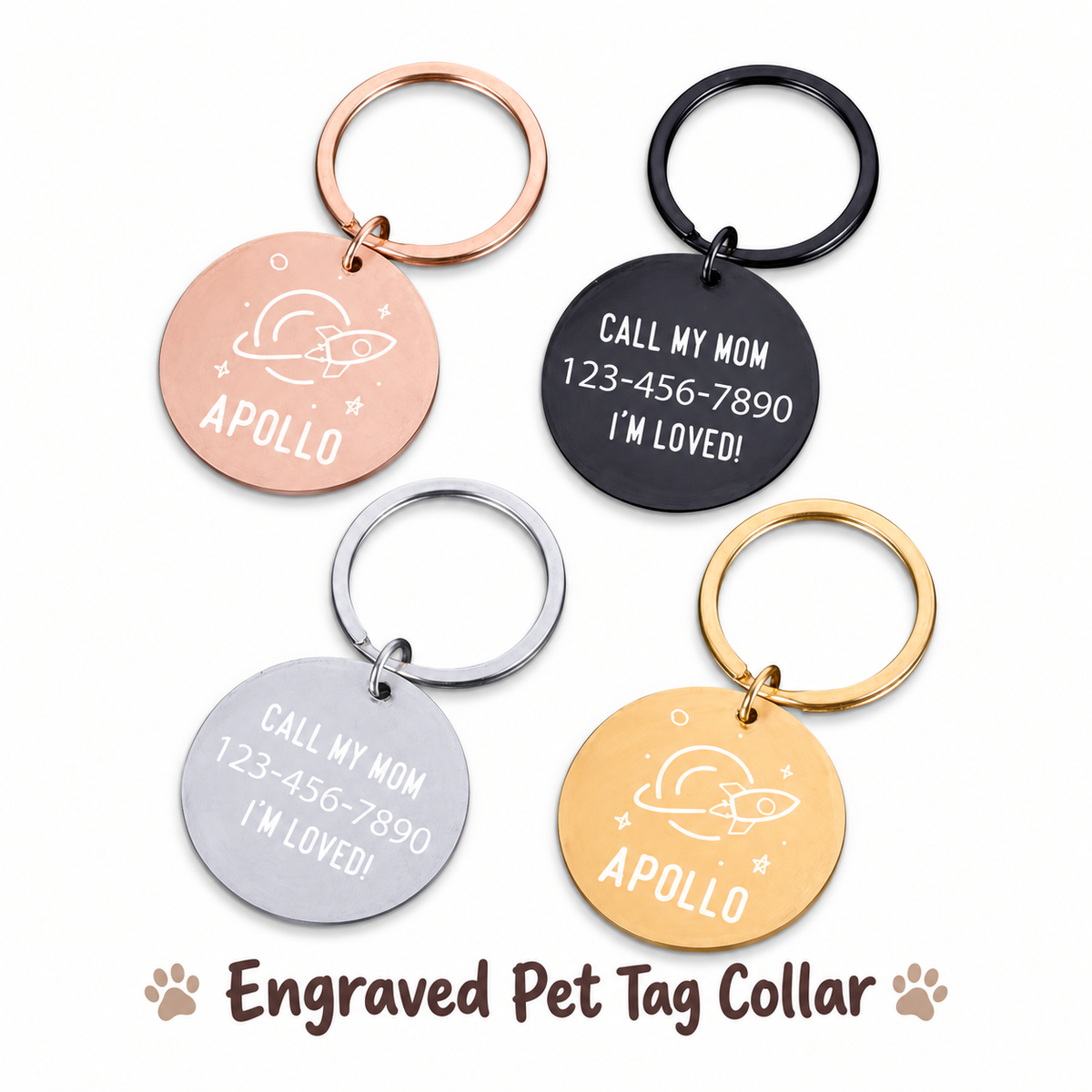 Engraved Pet Tag Collar